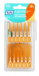 TePe Easy Picks Orange XS/S (36 Brushes & Travel Case)