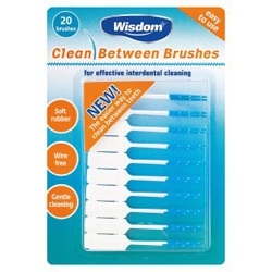 Wisdom clean between brushes (20) - All Sizes Available